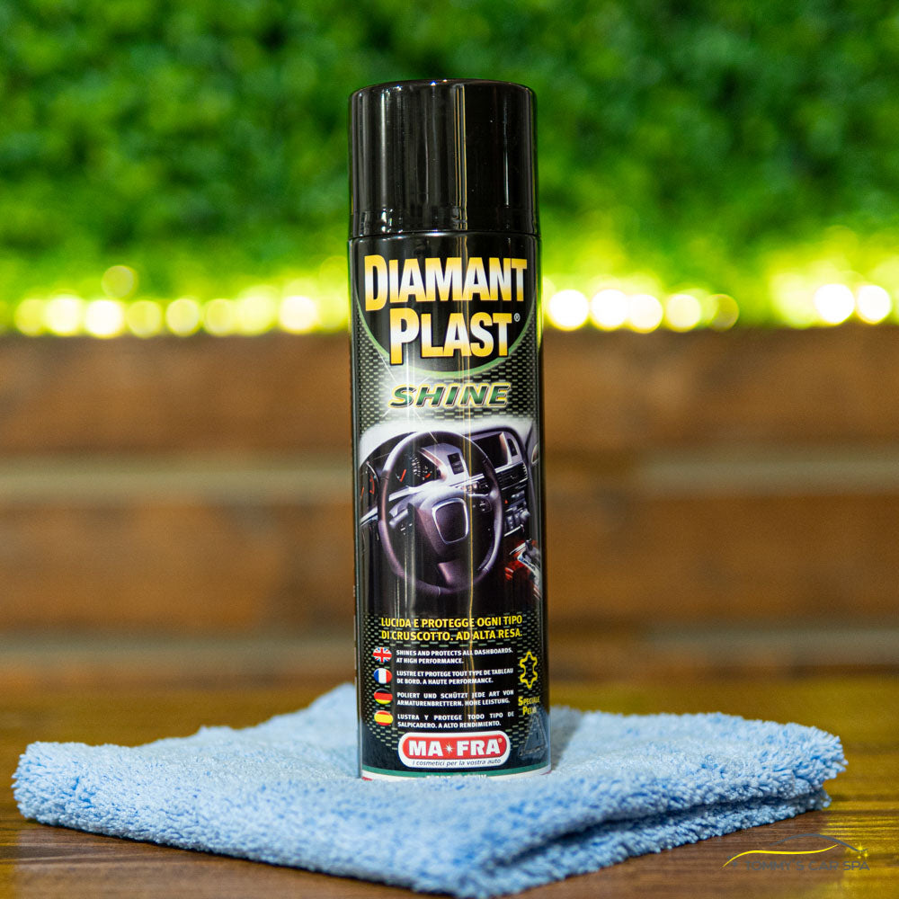 Ma-Fra Diamant Plast Shine, beltéri műanyag ápoló, autó műanyag tisztító, műszerfal tisztító