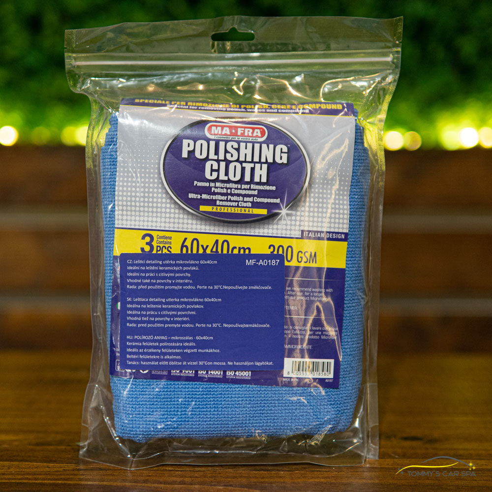 Ma-Fra Polishing mikroszálas detailing polírozó törlőruha, 3db, 60x40cm - tommystore.hu