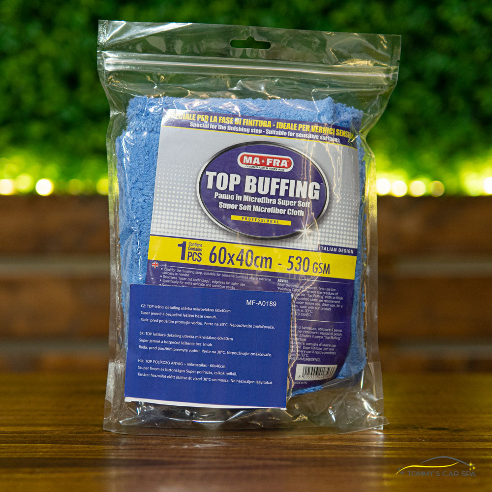 Ma-Fra Top Buffing, extra finom mikroszálas detailing törlőruha, 60x40cm - tommystore.hu