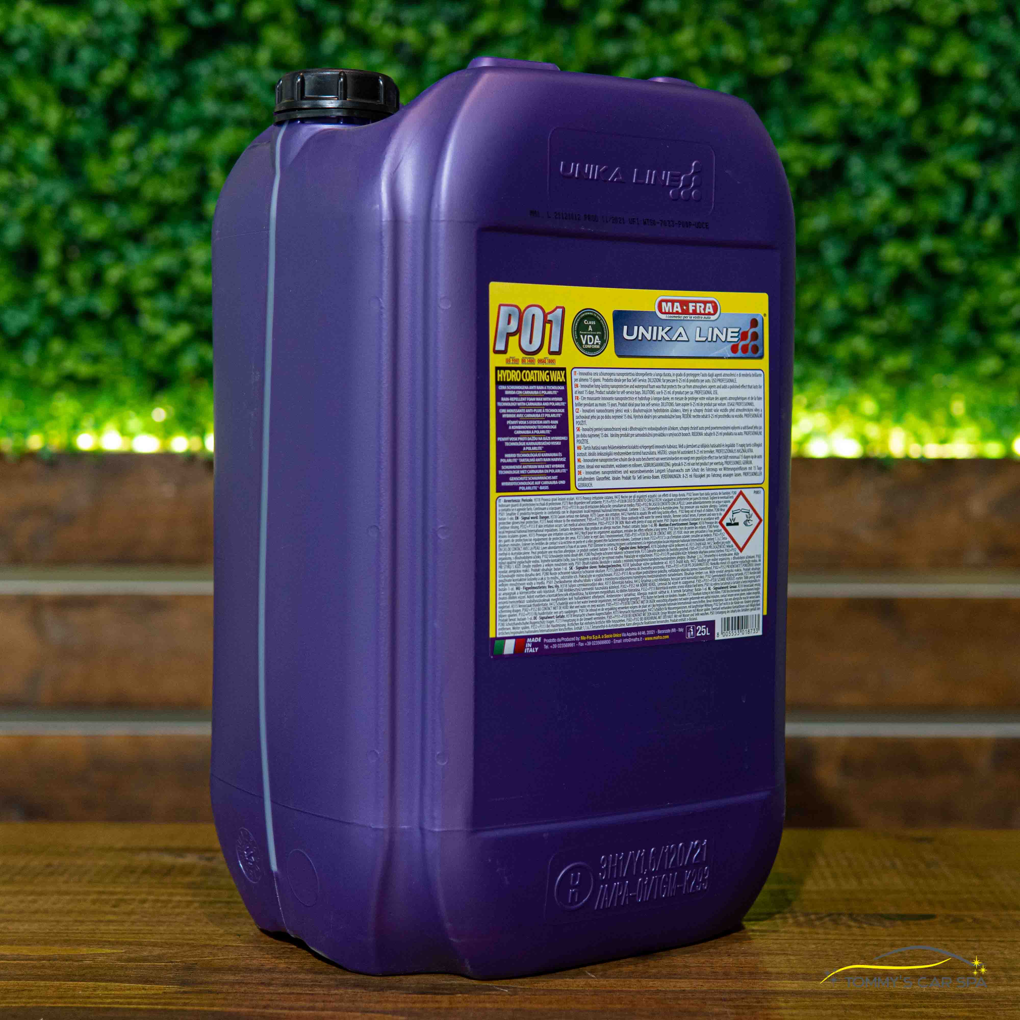 Ma-Fra Unika - Hydrocoating Wax PO1 habzó viasz ANTI-RAIN effektussal, 25l - tommystore.hu